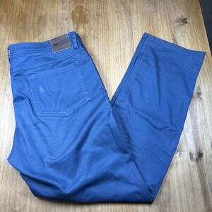Onward Reserve 5 Pocket Chino Pants Mens 36x32 Navy Blue Casual Preppy Cotton